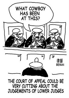 legal cartoon, court of appeal, Paul Brennan