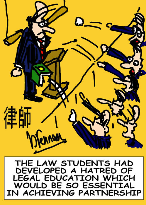 legal education, legal cartoon, Paul Brennan