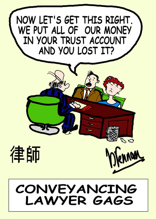 legal cartoon, trust conveyancing fund paul brennan