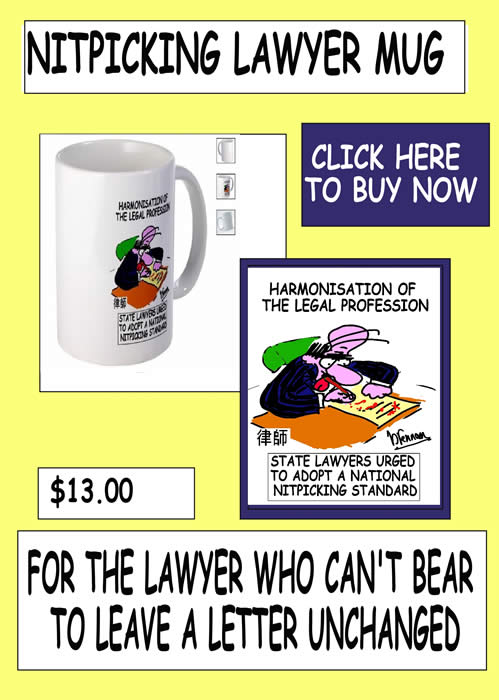 nitpicking lawyer mug gift for lawyers Paul Brennan