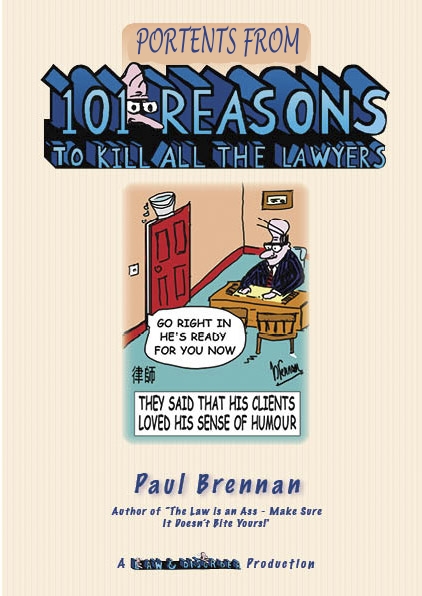 book Portents of 101 Reasons to Kill All the lawyers
