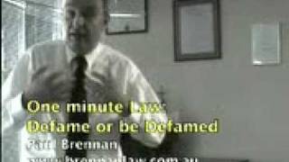 One Minute Law by Paul Brennan
